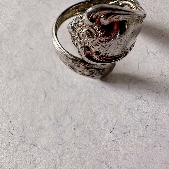 Silver Spoon Ring Vintage W.M.A. Rogers Oneida - Picture 4 of 4